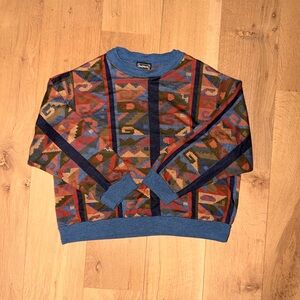 BonWorth Multicolor Geometric Crewneck Sweater